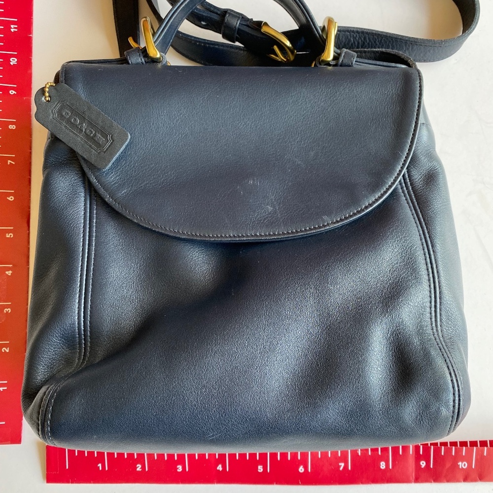 Coach Vintage Soho Purse-- Navy Leather - Picture 2 of 6